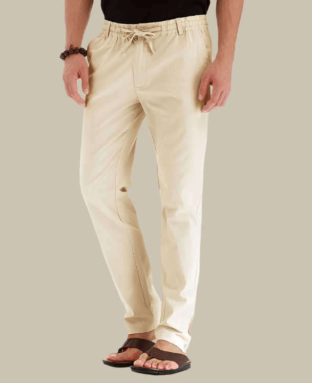 Heren Comfortabele Loszittende Zomerbroek met Elastische Taille - Mateo