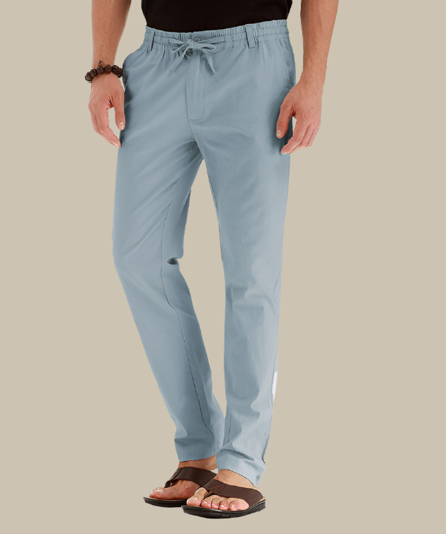 Heren Comfortabele Loszittende Zomerbroek met Elastische Taille - Mateo