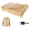 Draadloze USB-warmteplaid van flanel voor twee personen