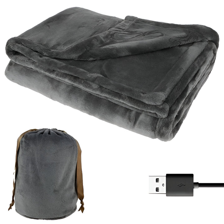 Draadloze USB-warmteplaid van flanel voor twee personen