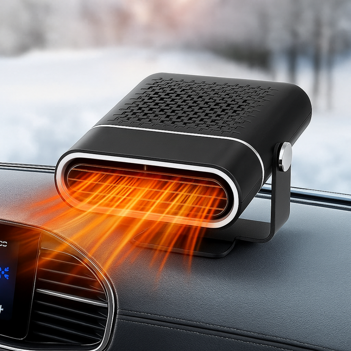 Draagbare autoverwarmer met ventilator op 12V en USB