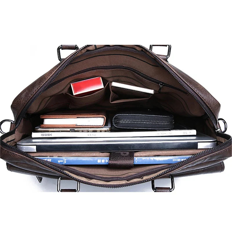 Stijlvolle Leren Schoudertas voor Mannen