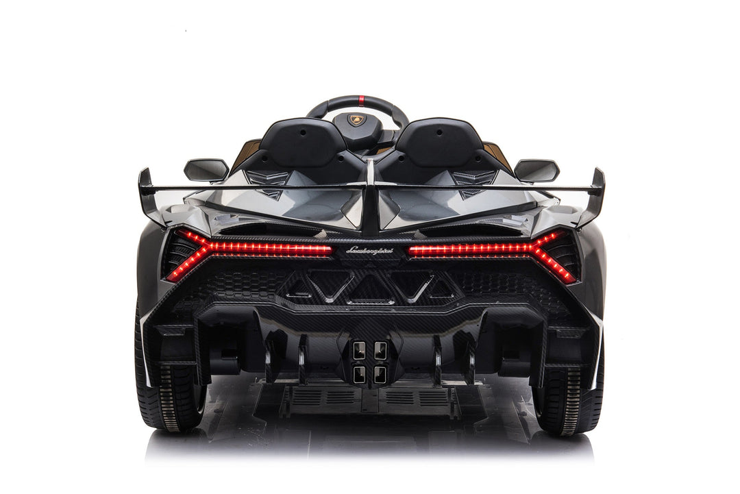 Veneno 12V 2 Persoons Elektrische Kinderauto Metallic Grijs