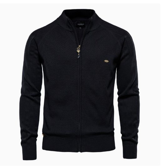 Stijlvol Katoenen Vest met Volledige Ritssluiting