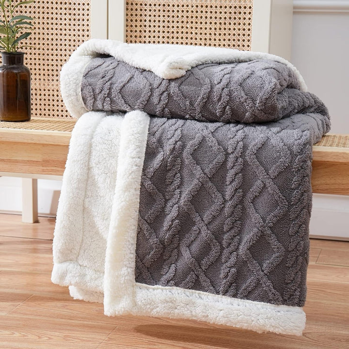 Premium Snuggle Sherpa Deken