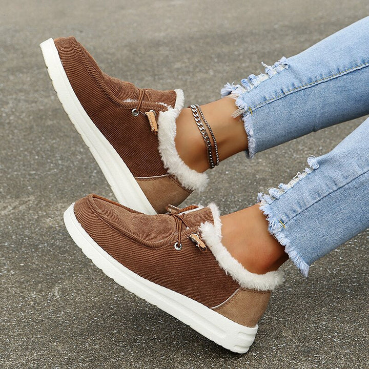 Dames instap winterschoenen met pluche voering – Maren
