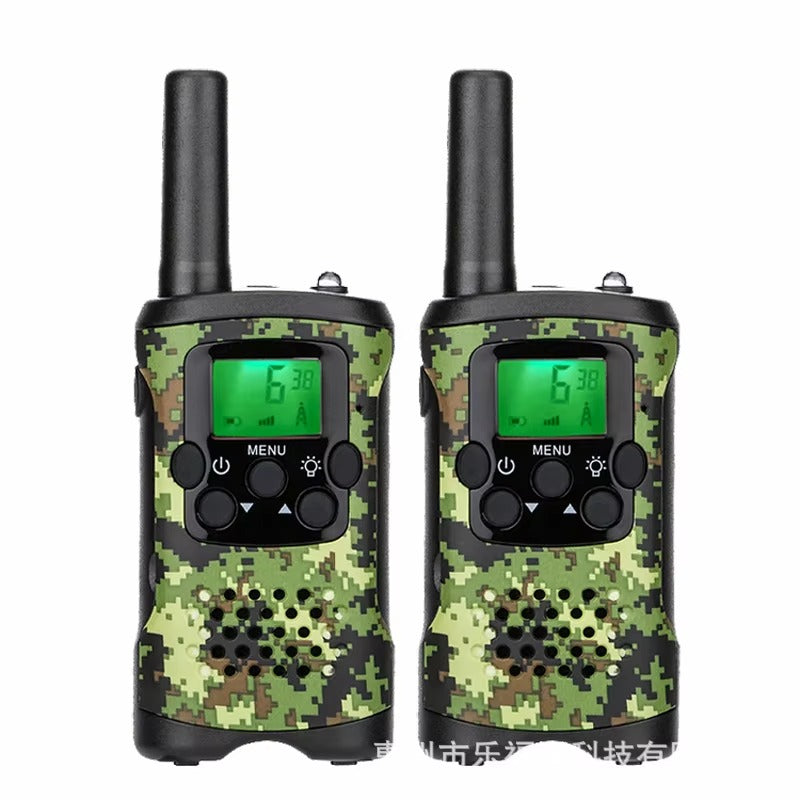Walkietalkie voor kinderen | 22 kanalen | 5 km bereik | Groen camouflage