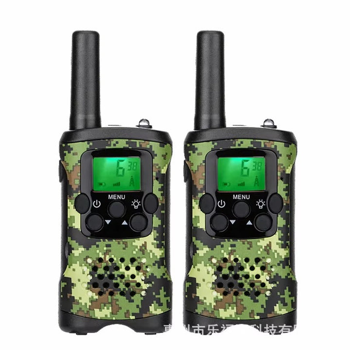 Walkietalkie voor kinderen | 22 kanalen | 5 km bereik | Groen camouflage