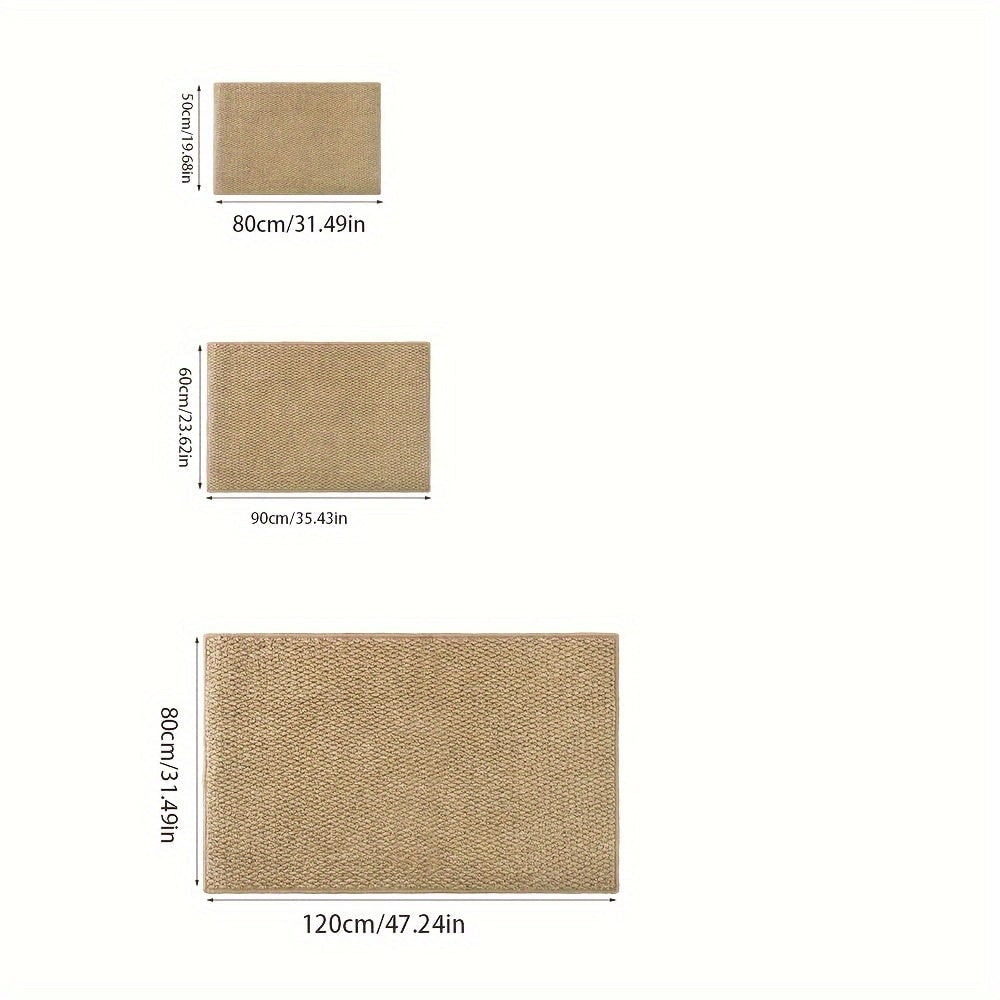 Binnendeurmat voor de entree met absorberende geweven structuur en antislip onderkant voordeurmat