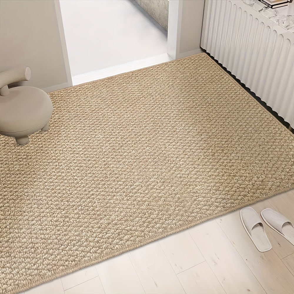 Binnendeurmat voor de entree met absorberende geweven structuur en antislip onderkant voordeurmat