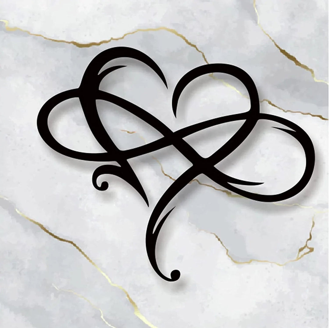 LoveBound - Elegante wanddecoratie in de vorm van een hart en oneindigheidsteken