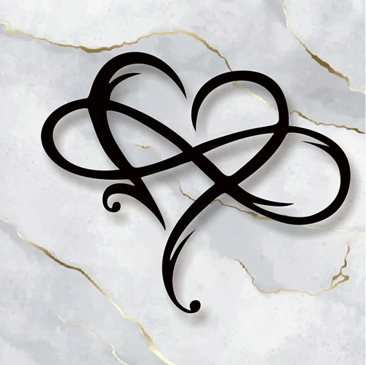 LoveBound - Elegante wanddecoratie in de vorm van een hart en oneindigheidsteken