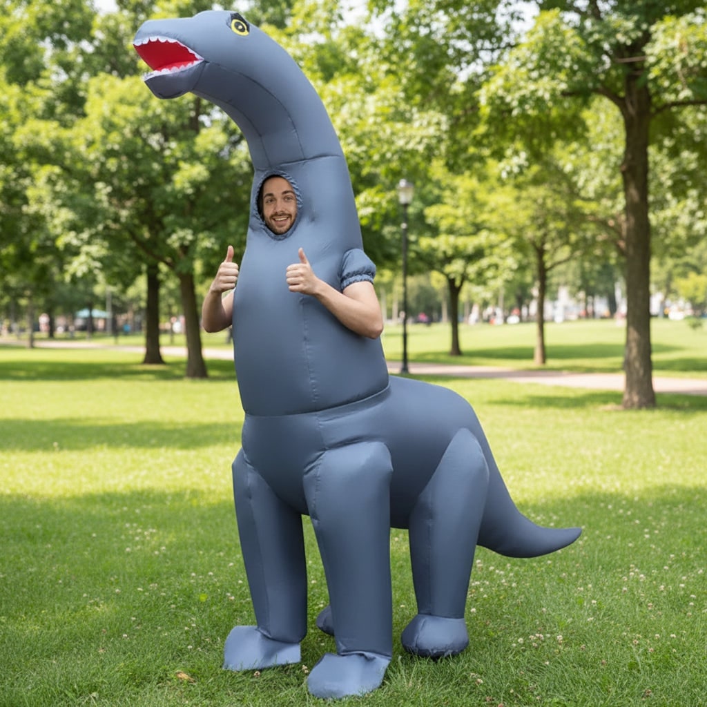 Opblaasbaar dinosaurus kostuum pak en Halloween-feest