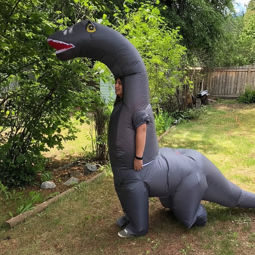Opblaasbaar dinosaurus kostuum pak en Halloween-feest