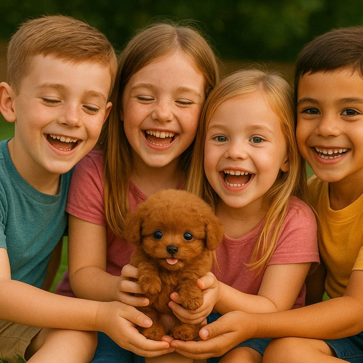 Interactieve realistische pluche puppy hondenspeelgoed met bewegende geluiden en zachte krullende vacht robot