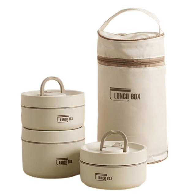 Geïsoleerde lunchbox voor warme maaltijden onderweg