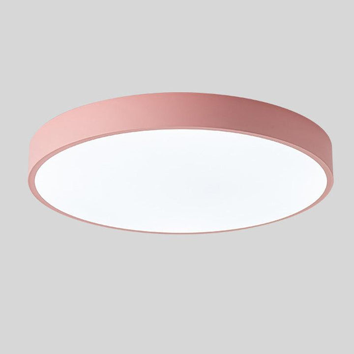 Ronde Nordic Macaron Plafondlamp van Hout