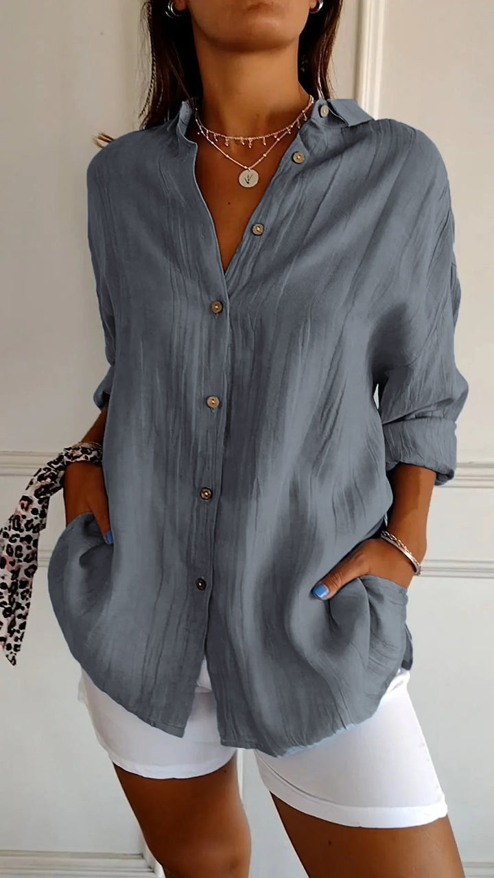 Comfortabel Button Down Overhemd voor Dames - Carina