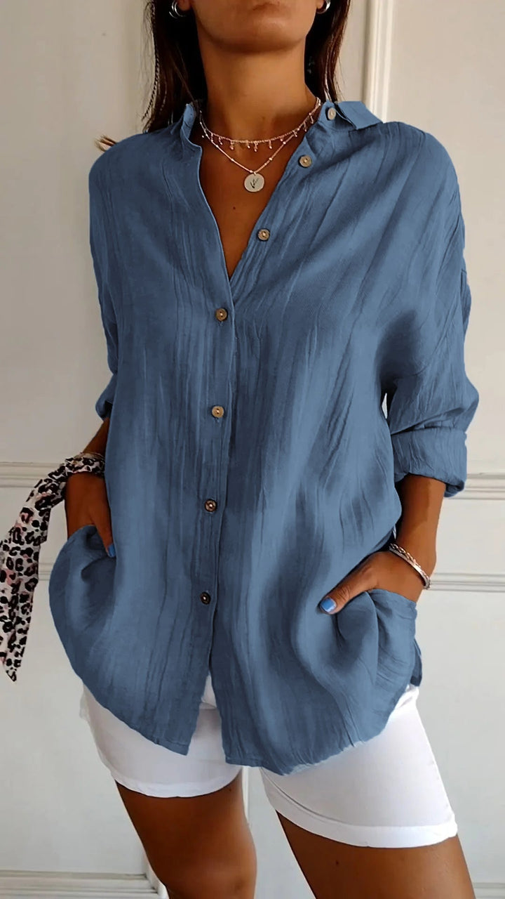 Comfortabel Button Down Overhemd voor Dames - Carina
