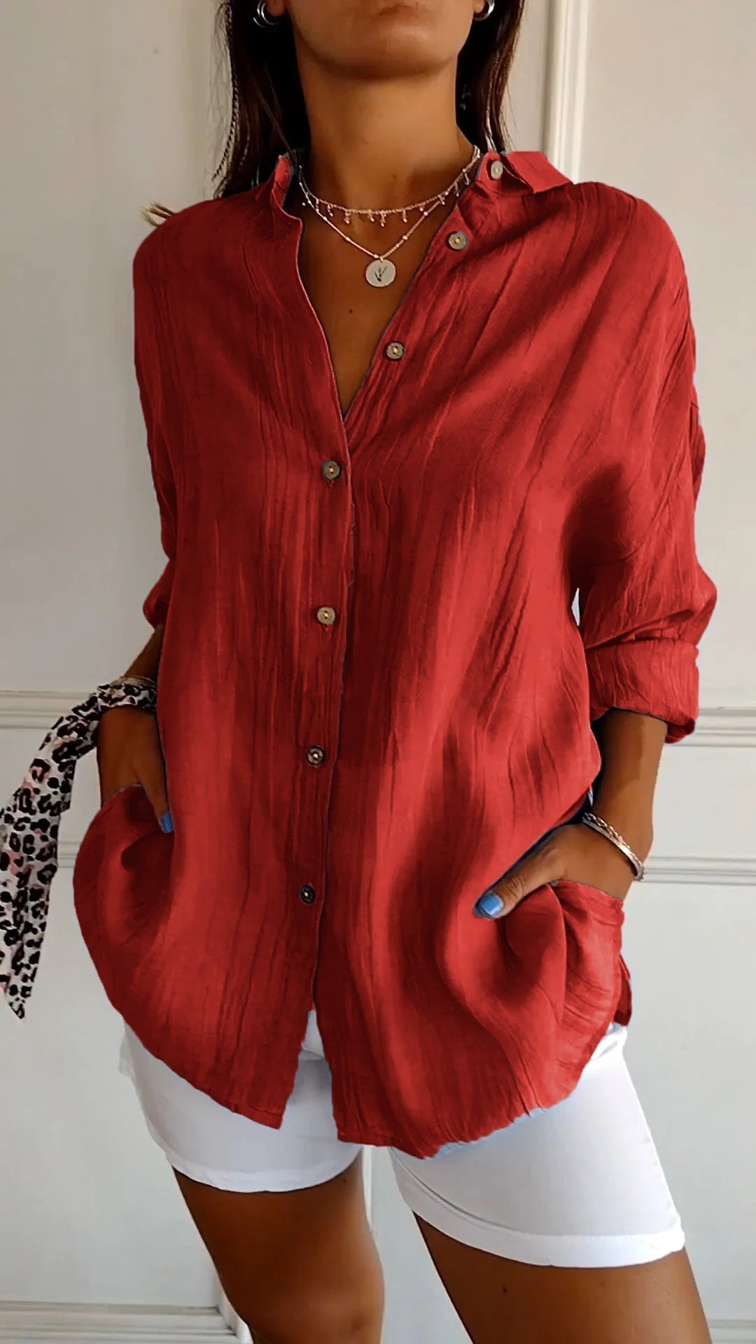 Comfortabel Button Down Overhemd voor Dames - Carina