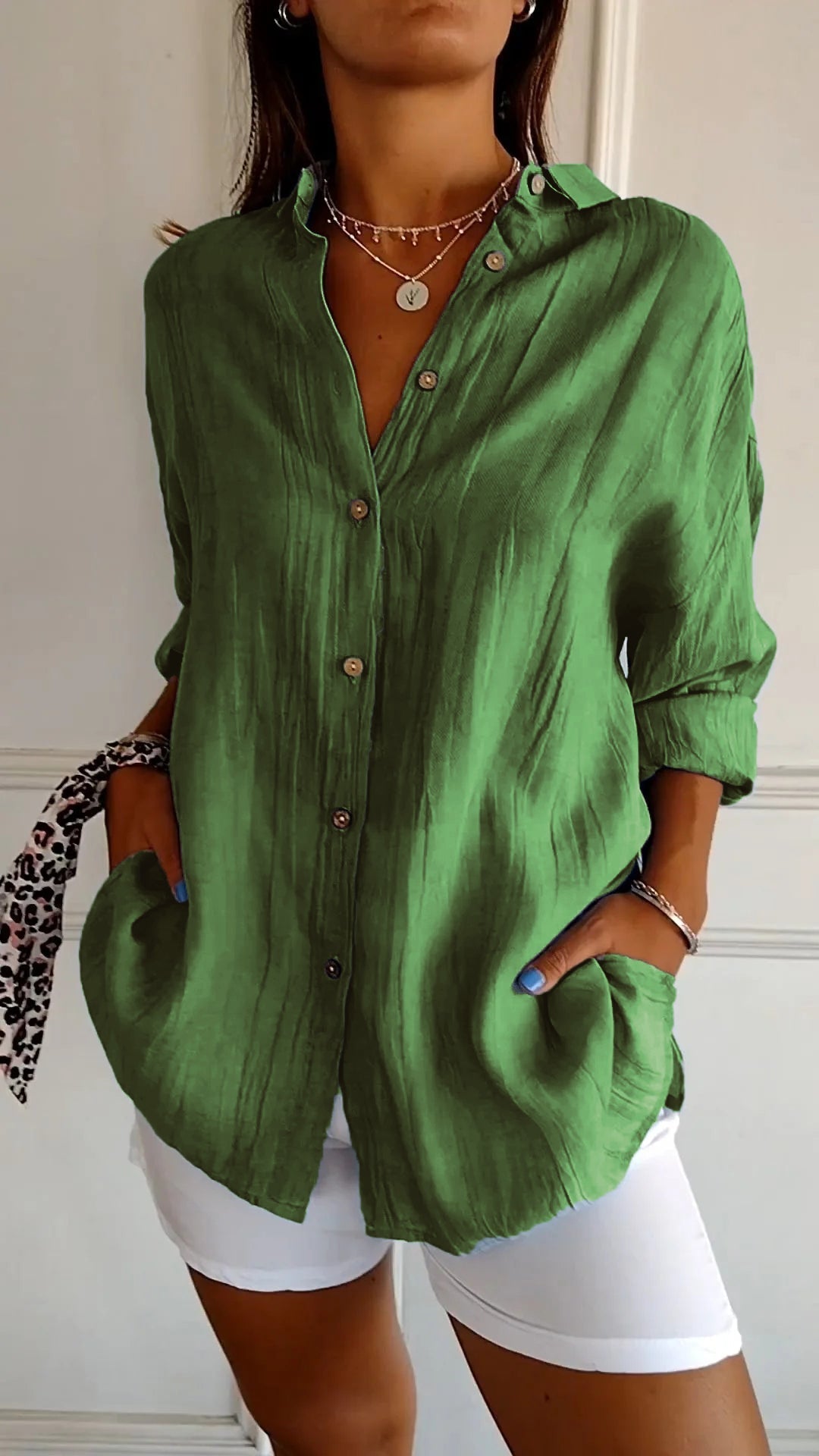 Comfortabel Button Down Overhemd voor Dames - Carina