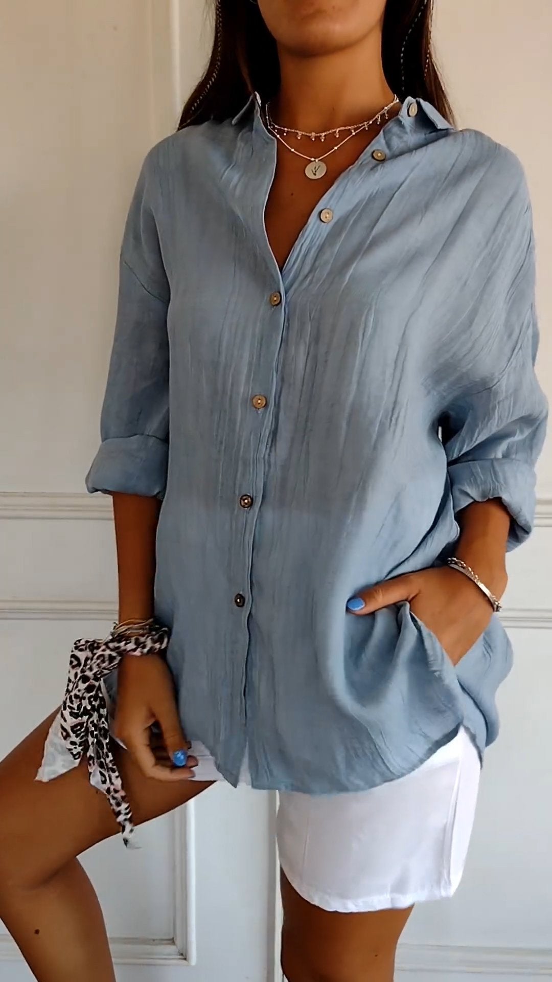 Comfortabel Button Down Overhemd voor Dames - Carina