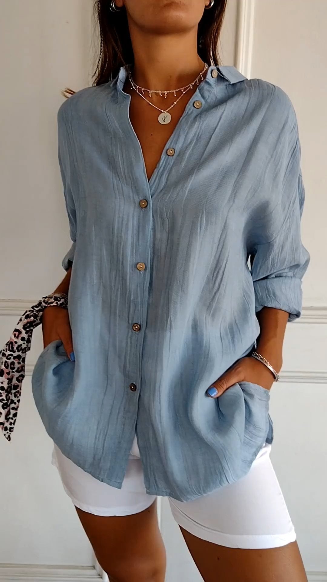 Comfortabel Button Down Overhemd voor Dames - Carina