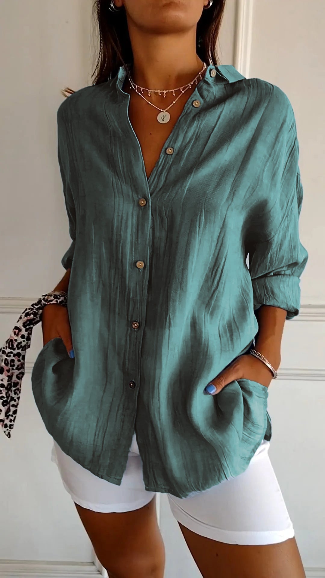 Comfortabel Button Down Overhemd voor Dames - Carina