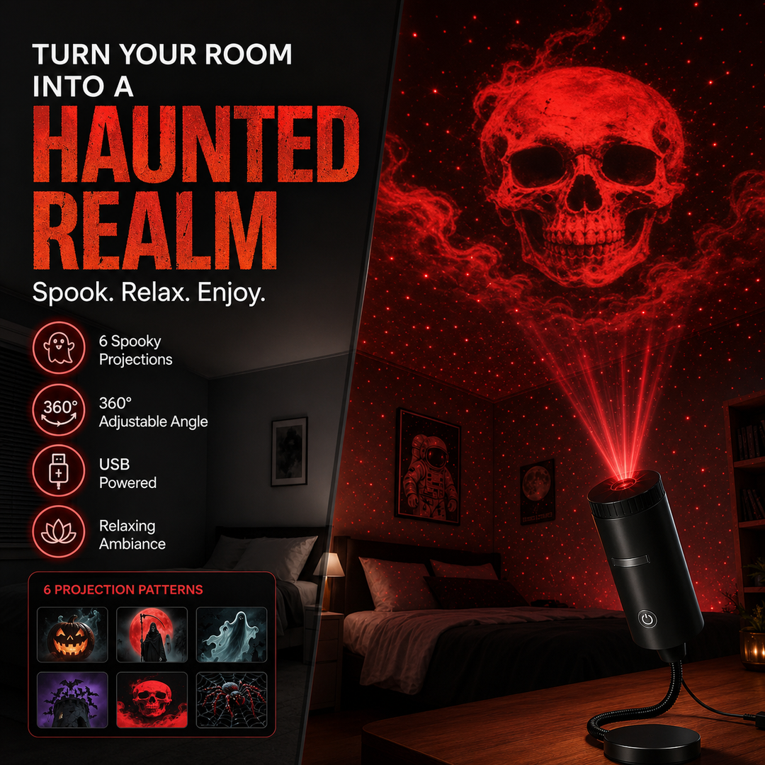 HD Halloween-projector – 6 griezelige scènes voor directe sfeer