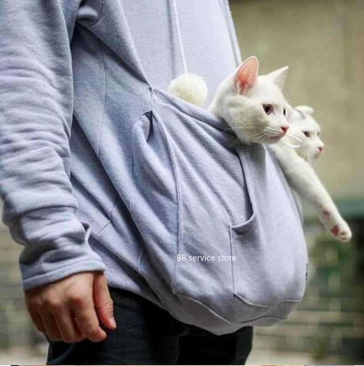 Comfortabele hoodie met kattenbuidel – CozyPurr