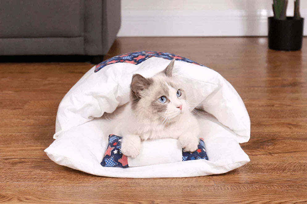 Winterslaapzak voor Katten – SnugKitty Frost Magic