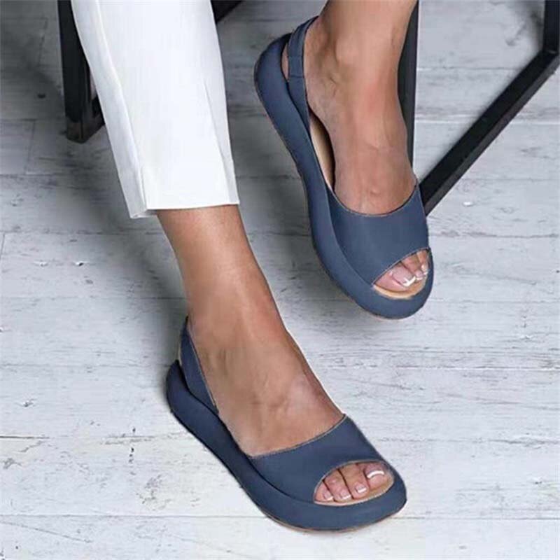 
                  
                    Elvarina – Vlakke Dames Sandalen met Open Teen en Chique Comfort voor Zomerse Dagen
                  
                