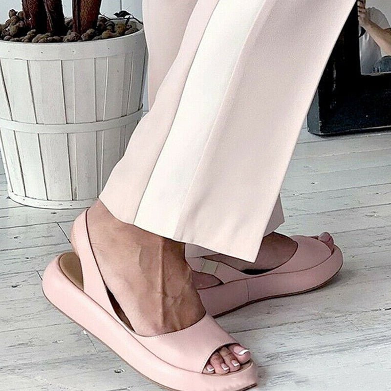 
                  
                    Elvarina – Vlakke Dames Sandalen met Open Teen en Chique Comfort voor Zomerse Dagen
                  
                