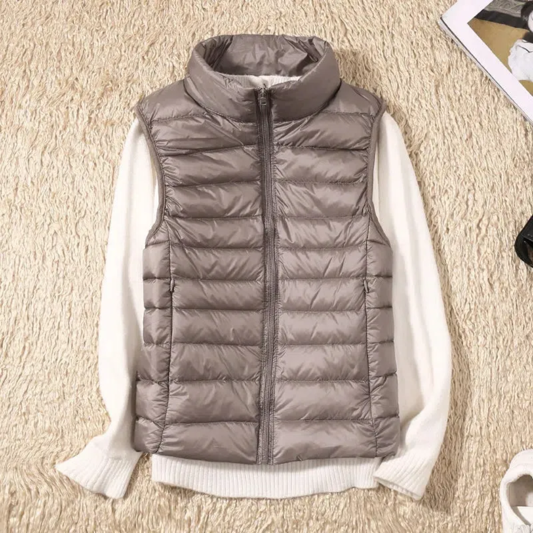 Windbestendige dames bodywarmer met ritssluiting