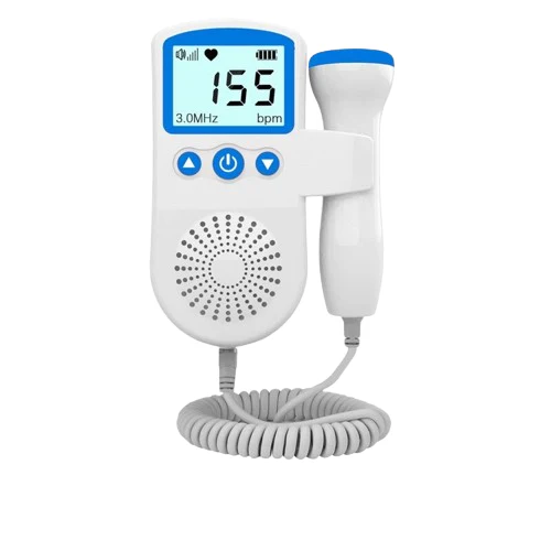 Foetale doppler voor thuis voor zwangerschapsmonitoring met verlicht lcd-scherm en handsonde