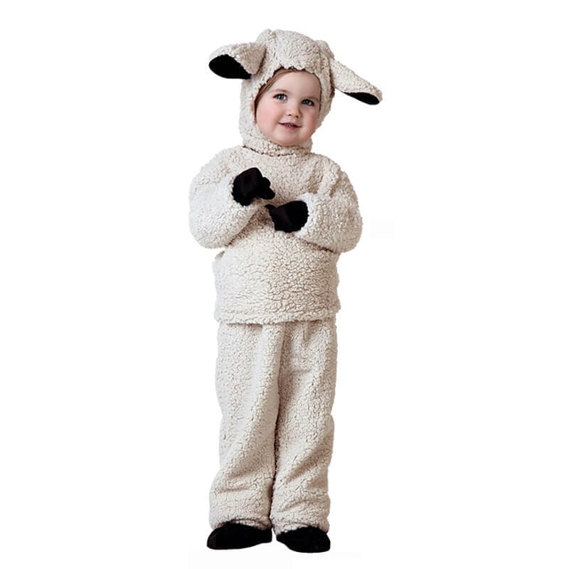 Halloween-dierenkostuum van pluche voor kinderen met capuchon