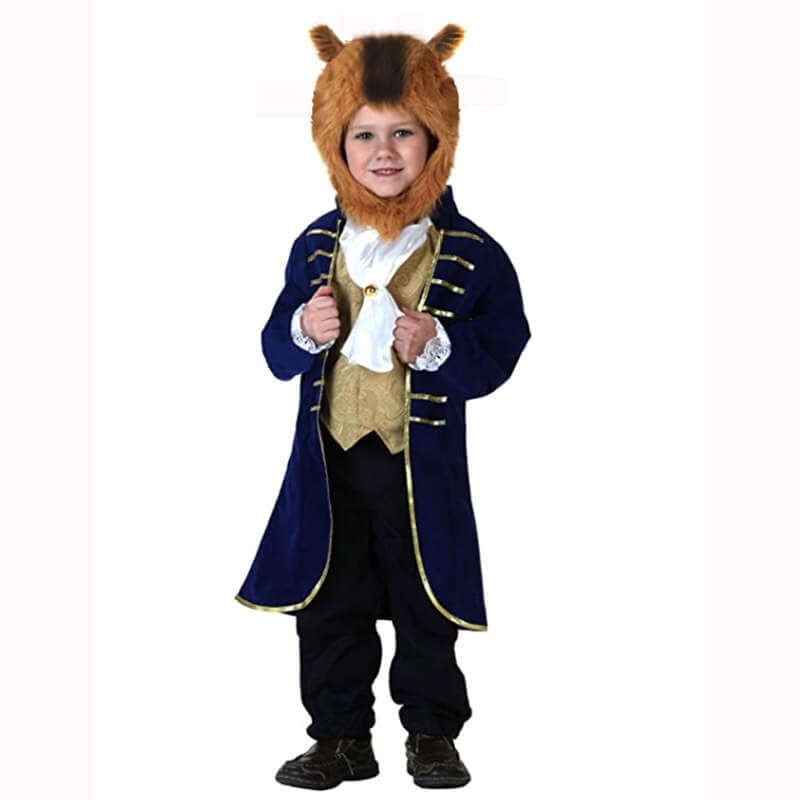 Halloween-dierenkostuum van pluche voor kinderen met capuchon