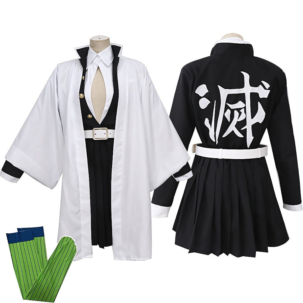 Halloween anime cosplaykostuum en outfitset voor kinderen met kimono haorijas en brede beenwikkels