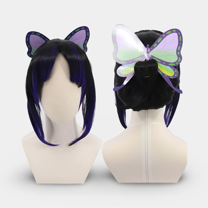 Halloween anime-cosplaykostuum voor kinderen met vlinderkimonojas, vijfdelige set