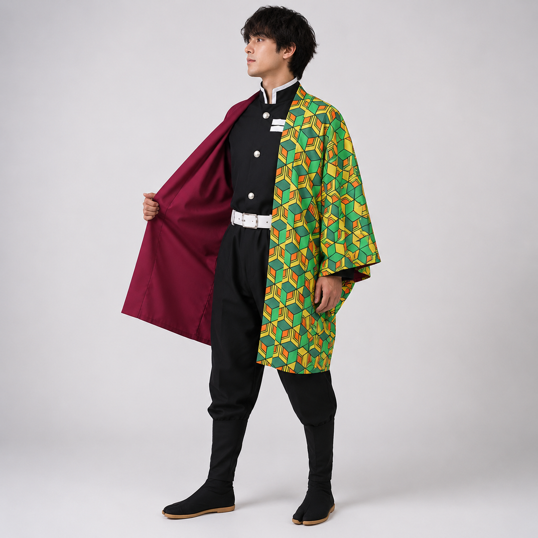 Halloween anime-cosplaykostuum voor kinderen met haorijas en personage voor feestjes