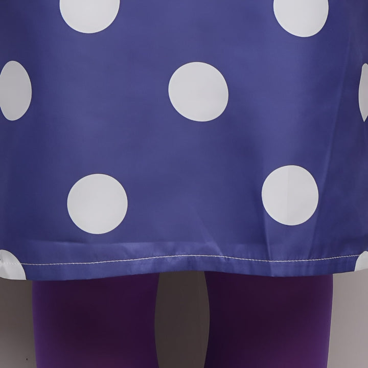 Halloween cosplaykostuum voor kinderen: jurk met stippen met pruik en panty voor feestjes en themaevenementen
