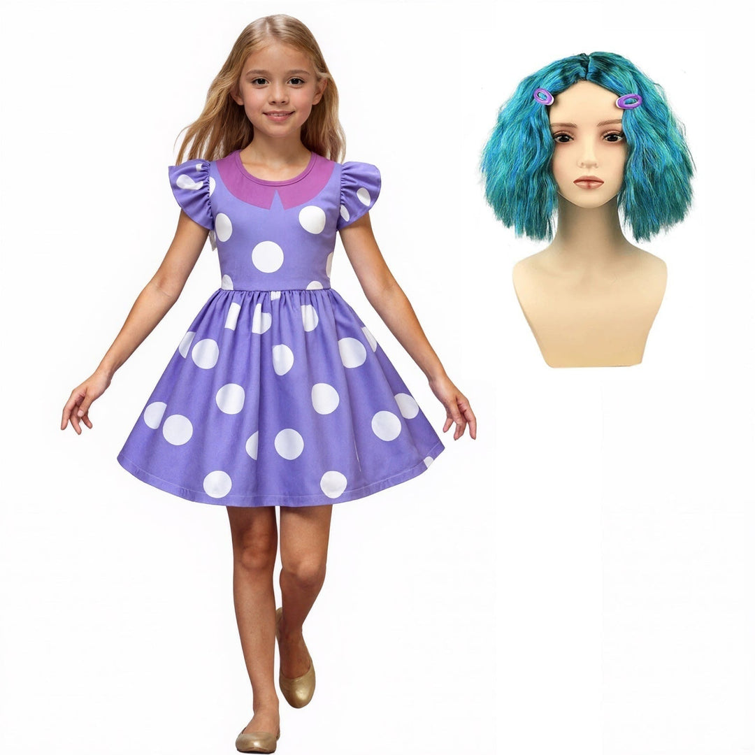 Halloweenkostuums voor kinderen: prinsessenjurk met stippen en ruches