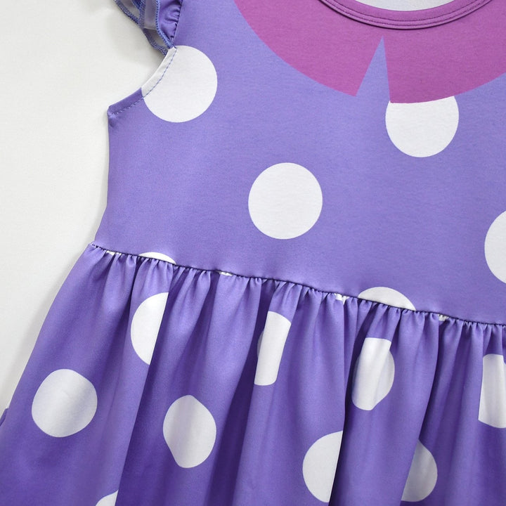 Halloweenkostuums voor kinderen: prinsessenjurk met stippen en ruches