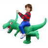 Opblaasbaar Halloween-dinosauruskostuum voor kinderen, outfit met ingebouwde ventilator en ride-on-ontwerp