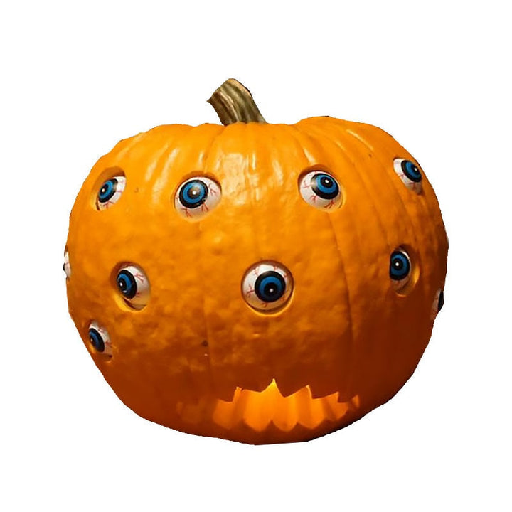 Halloween-pompoenlantaarn decoratie met animatronic bewegende ogen voor enge feestrekwisieten