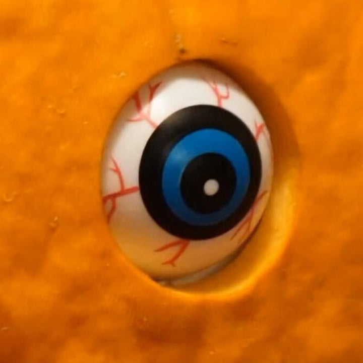 Halloween-pompoenlantaarn decoratie met animatronic bewegende ogen voor enge feestrekwisieten