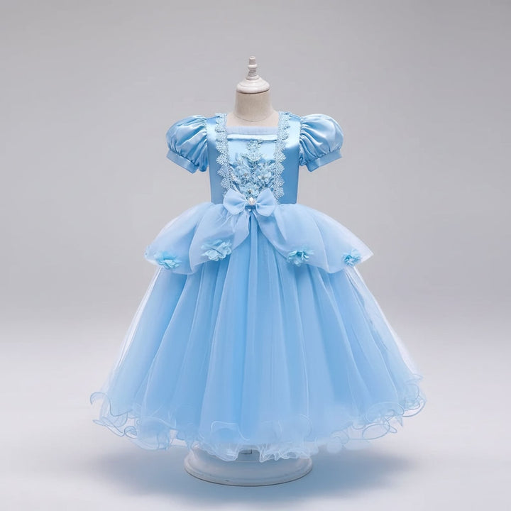 Halloween prinsessenjurk voor kinderen met tiara, toverstaf en accessoires