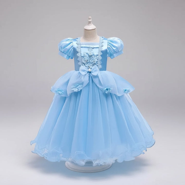 Halloween prinsessenjurk voor kinderen met tiara, toverstaf en accessoires