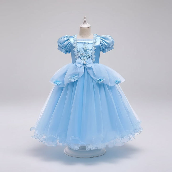 Halloween prinsessenjurk voor kinderen met tiara, toverstaf en accessoires
