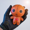 Kinder Halloween squishy speelgoed anti-stress met langzaam rijzend schuim voodoopop-design en gestikte details
